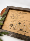 Little Bethlehem Stitched Sign
