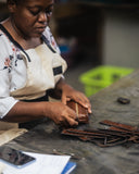 Woven Leather Pencil Case