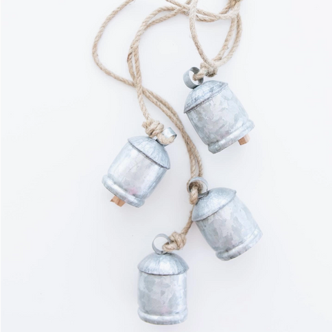 Galvanized Cow Bell Cluster