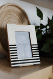 Black & White Stripe 4" x 6" Frame