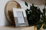 Black & White Stripe 4" x 6" Frame