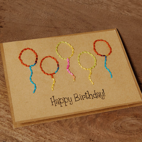 Happy Birthday Balloons Greeting Cards