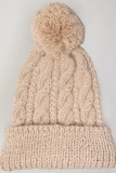 Wayra Cable Pom Beanie