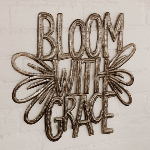 Bloom with Grace Metal Art