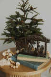 Brick Nativity Metal Art