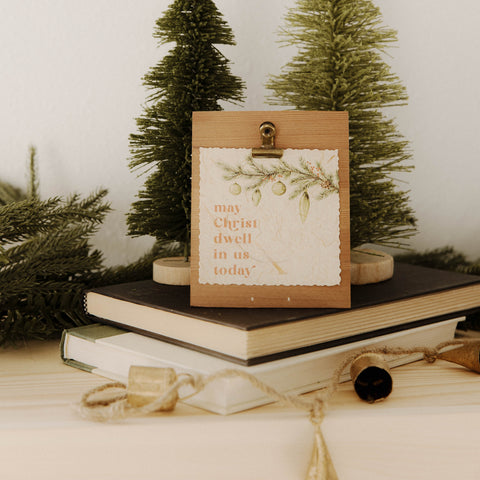 May Christ Dwell Banana Paper Sign