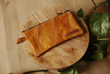 Two-Toned Leather Wristlet