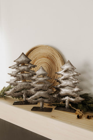 Evergreen Tree Metal Art Set