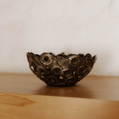 Funky Circle Metal Bowl
