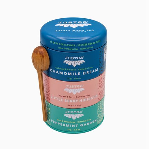 Herbal Tea Trio Tin & Spoon