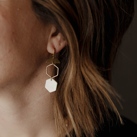 Honeycomb Earring