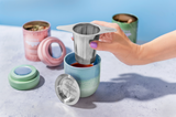 Tea Infuser with Dual-Use Coaster Lid