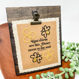 Mini Kind Words Stitched Picture