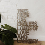 Loads of Love & Laundry Metal Art