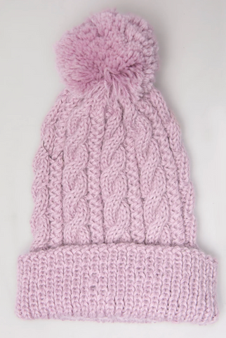 Wayra Cable Pom Beanie
