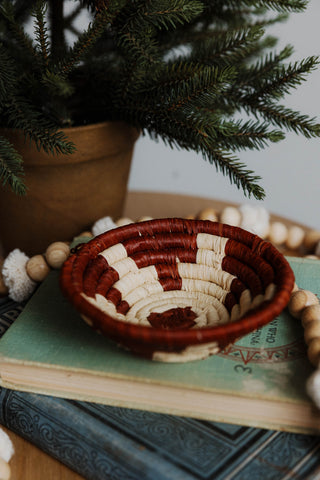 Mini Woven Holiday Basket