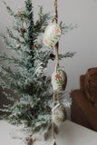 Hand Painted Mistletoe Bells