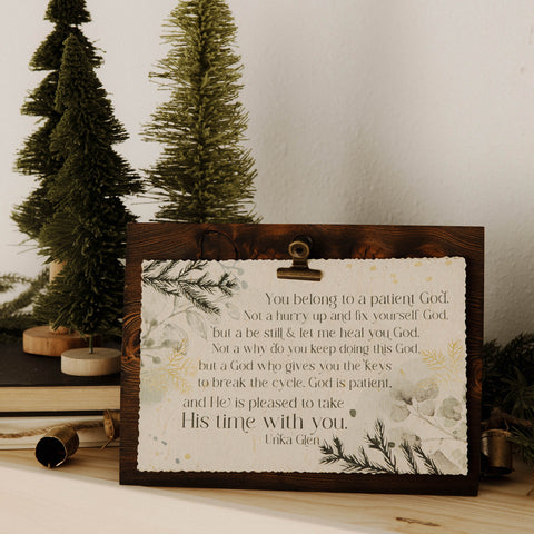 Patient God Banana Paper Sign