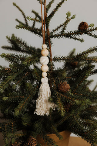Bead & Pom Ornament