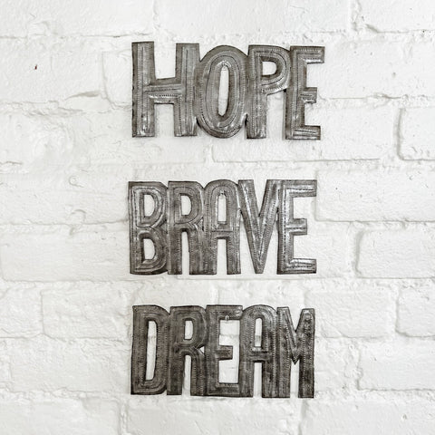 Simple Bold Metal Art Words