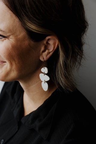 Stacked Stone Earring