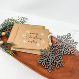 Warm Wishes Greeting Cards + Snowflake Ornament Set