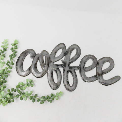 Simple Coffee Metal Art Sign
