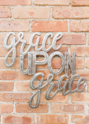 Grace Upon Grace Metal Art