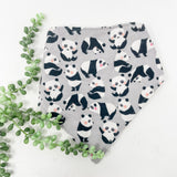 Panda bandana bib