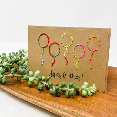 Happy Birthday Balloons Greeting Cards