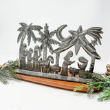Caribbean Nativity Scene Metal Art