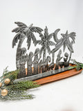 Caribbean Nativity Scene Metal Art