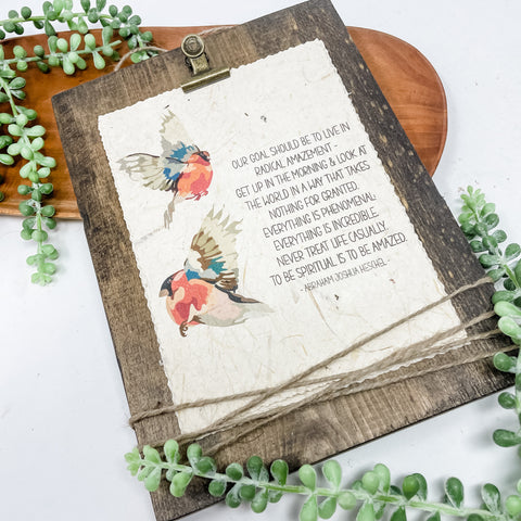 Freedom Birds Banana Paper Sign