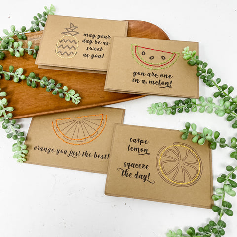 One in a Melon Fruity Greeting Cards