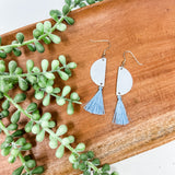 Half Moon Single Tassel Earrings