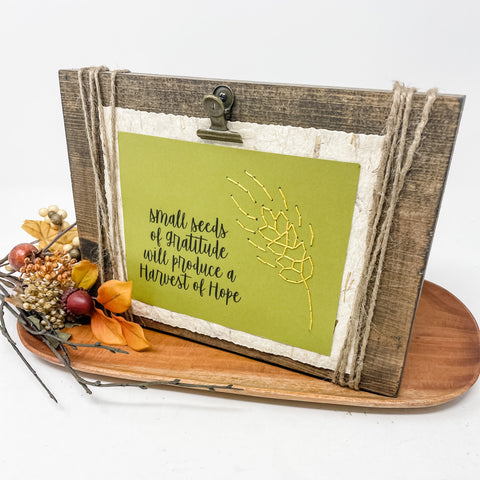 Harvest of Hope Stitched Picture