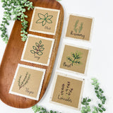 Herbs Stitched Magnet Set
