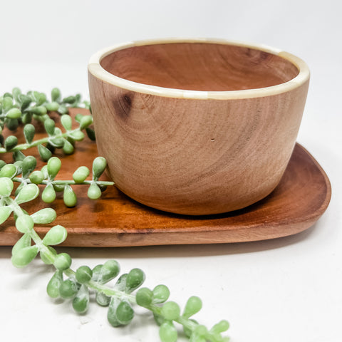 Jacmel Wood & Cow Horn Bowl