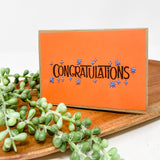 Congratulations with mini stars Greeting Cards