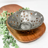 Mini Floral Metal Bowl