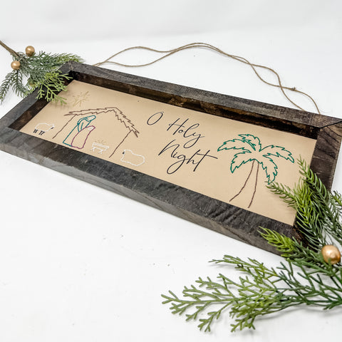 Stitched Nativity Scene